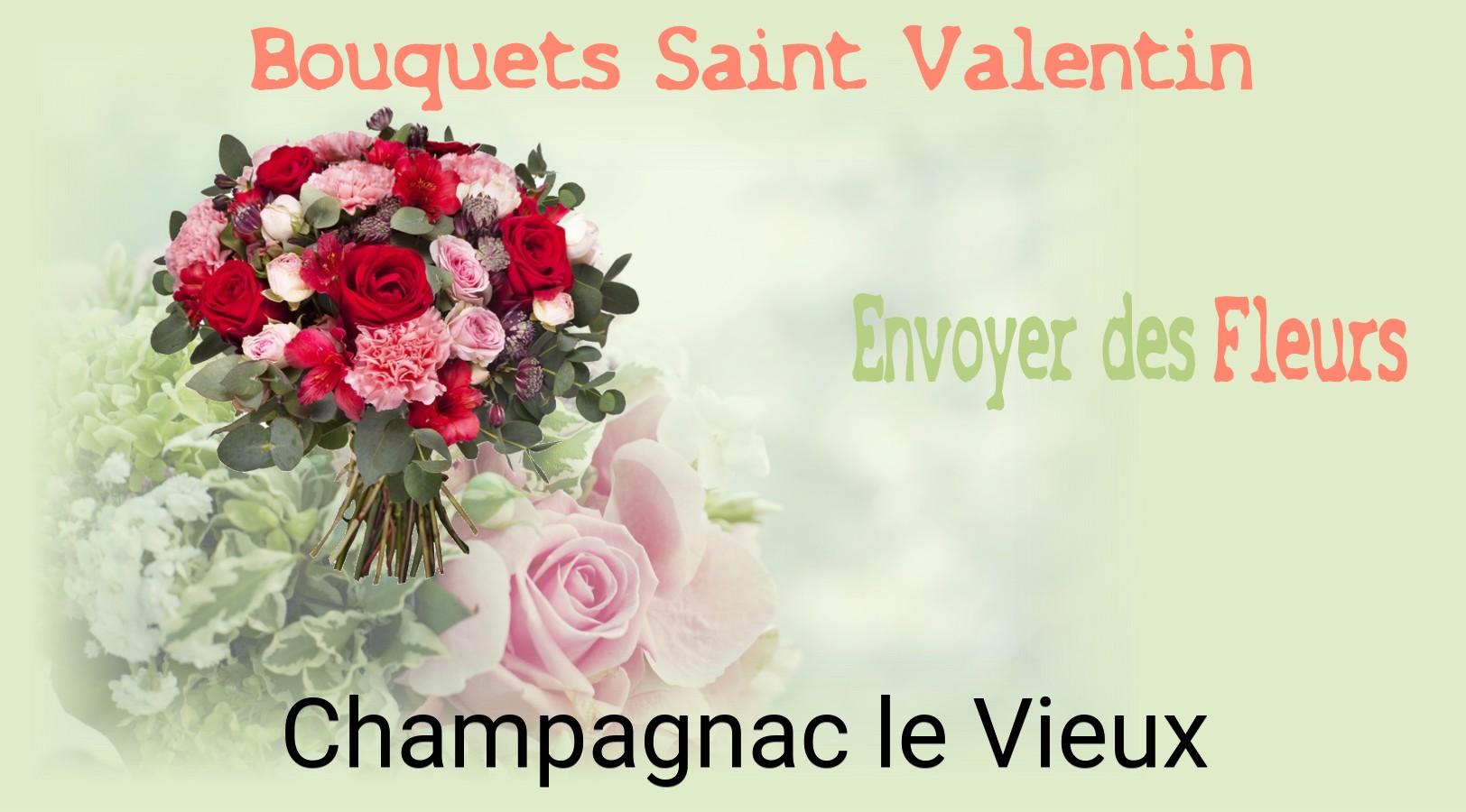 Roses de Saint-Valentin livrées à Champagnac-le-Vieux